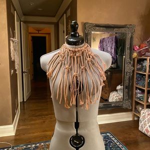 Pink Beige Neck Accessory
